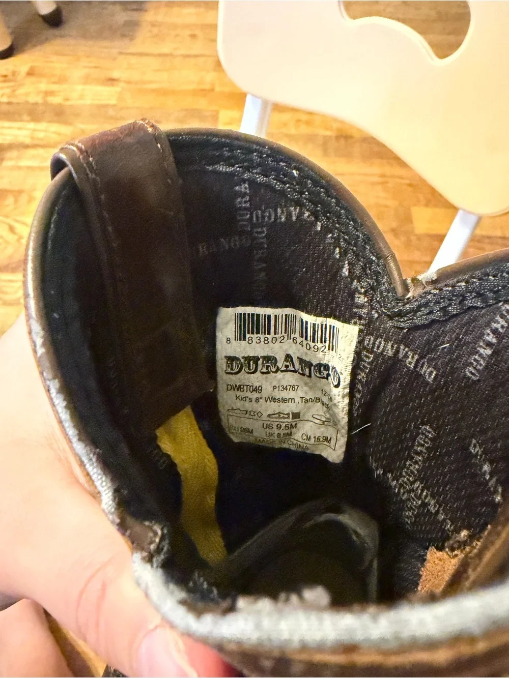 Boys 9.5c Durango Boots